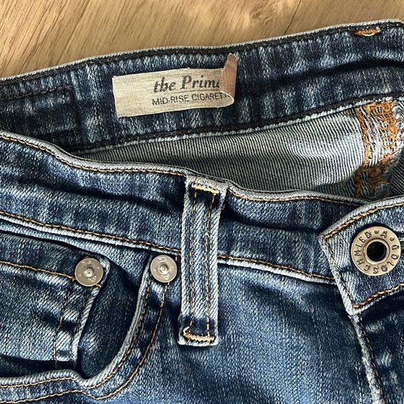 AG Adriano Goldschmied The Prima Cigarette Jeans | Size 27R | Mid Rise - Picture 2 of 7